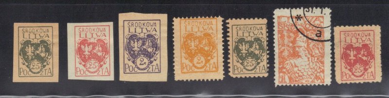 CENTRAL LITHUANIA  LOT#1  1920-21