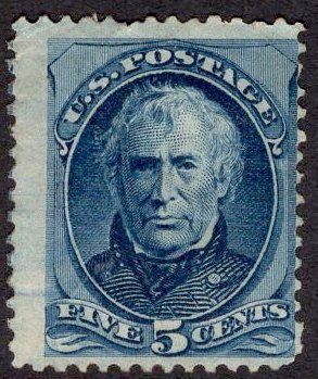 US Stamp #179 5c Blue Taylor MINT Regummed SCV $225