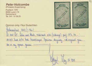 MOMEN: BECHUANALAND SG #10s-12s,14s-21s SPECIMEN MINT OG H **CERT** LOT #60692