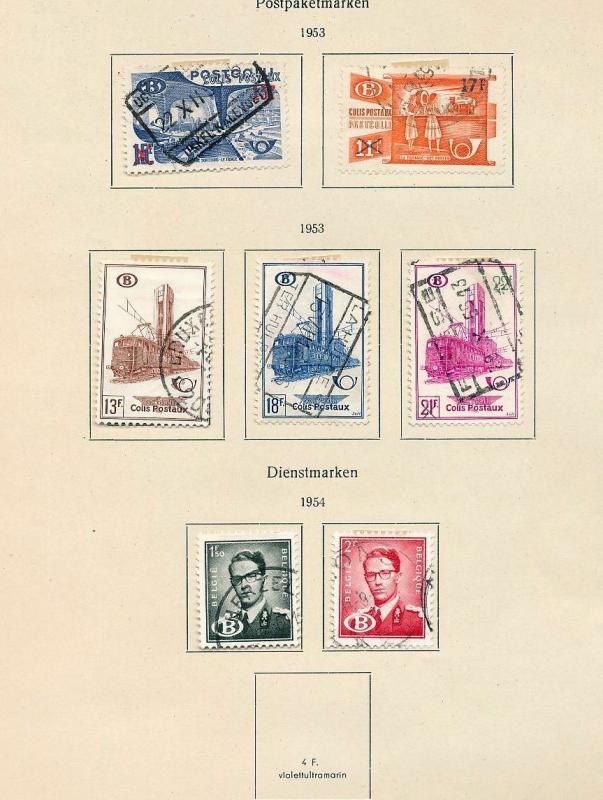 BELGIUM 1940s/60s Railway Trains Dues M&U Collection(Appx 100+Items) (Ref DD627