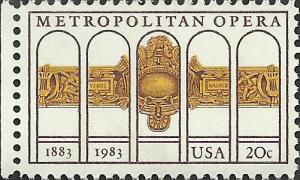 # 2054 MINT NEVER HINGED METROPOLITAN OPERA