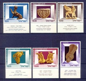 Israel 323-28 MNH 1966 Israel Museum Artifacts Set of 6 w/Tabs Very Fine