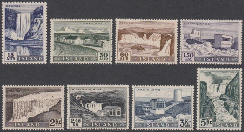 Iceland 289-296 MNH CV $76.05