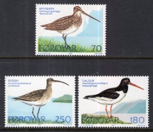 Faroe Islands 28-30 Birds MNH VF