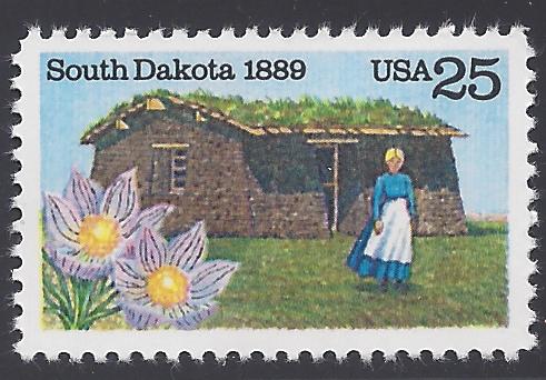 #2416 25c 100th Anniv. South Dakota Statehood 1989 Mint NH
