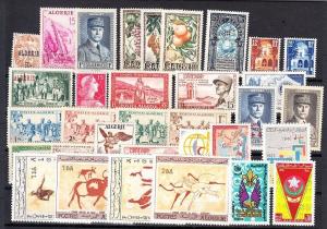 Algeria - Mint NH, nice lot of all complete sets (Catalog Value $76.75)