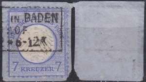 GERMANY REICH [1872] MiNr 0010 ( BStk ) [02] geprüft