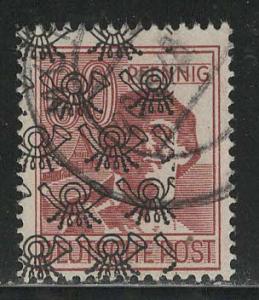Germany AM Post Scott # 631a, used, variation o/p