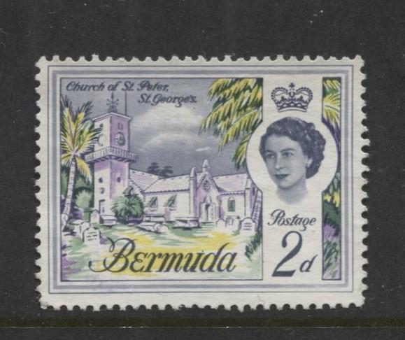 Bermuda - Scott 176 - QEII - Definitive -1962 - VFU - Single 2d Stamp