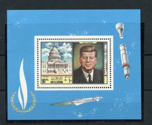 RAS AL KHAIMA HUMAN RIGHTS YEAR  JOHN F. KENNEDY SOUVENIR SHEET MINT NH