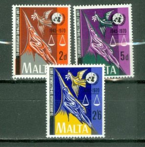 MALTA 1970  U.N.  #420-422 SET MNH...$0.75