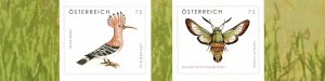 Austria 2164-2165 MNH stamps wildlife animals hoopoe bird butterfly (4)