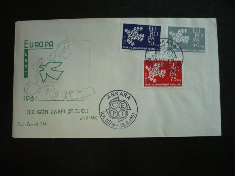 Postal History - Turkey - Scott# 1518-1520 - First Day Cover