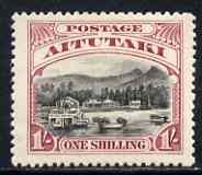 Cook Islands - Aitutaki 1920 Pictorial 1s mounted mint SG29