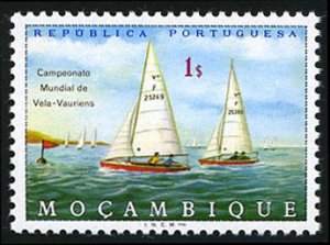 Portuguese Colonies, Mozambique #506var, 1973 1e Sailing Championship, Corre...