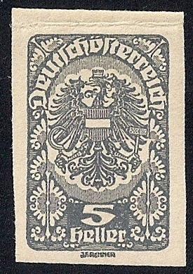 Austria #228 5 H Coat of Arms Mint OG NH VF