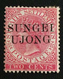 Malaya 1890 Sungei Ujong opt Straits Settlements QV 2c MNG SG#43d M3469 