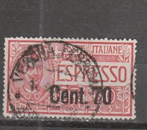 Italy  Scott#  E13  Used  (1925 Surcharged)
