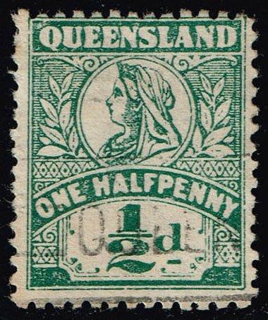 Australia-Queensland #130 Queen Victoria; Used (4.75)