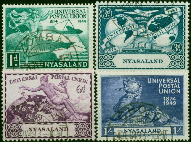 Nyasaland 1949 UPU Set of 4 SG163-166 Fine Used (2)