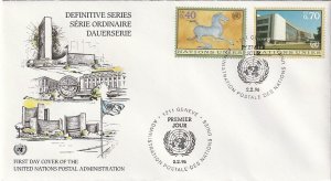 United Nations Geneva   Definitive Issue     1996   Sc# 278-9