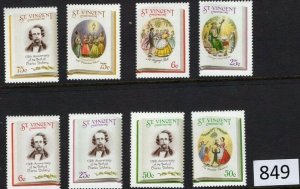 $1 World MNH Stamps (0849), St. Vincent Scott 1060-106 MNH, Christmas, set of 8