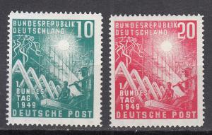 Germany - 1949 Reconstruction Sc# 665/666 - MLH/MH