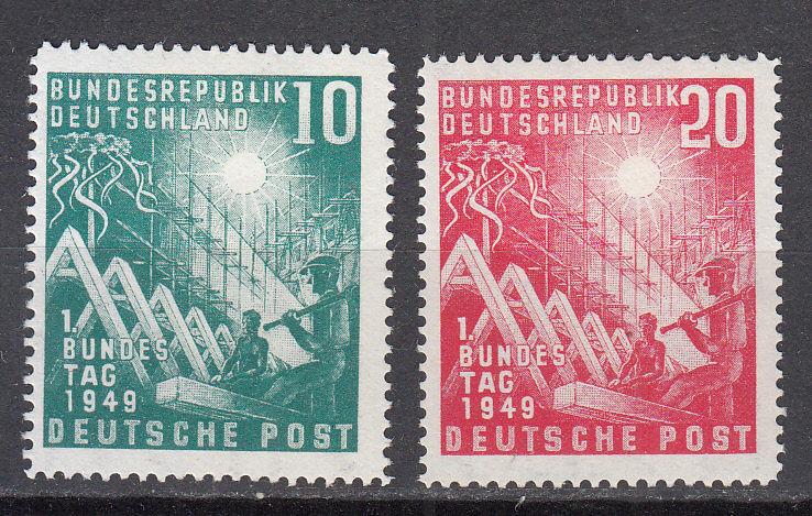 Germany - 1949 Reconstruction Sc# 665/666 - MLH/MH