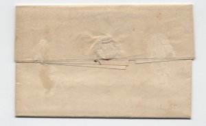 1846 Washington DC stampless letter to NYC red CDS and 5 rate [6994.26]