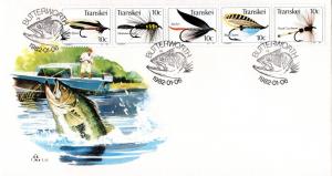 Transkei - 1982 Fishing Flies FDC SG 99-103