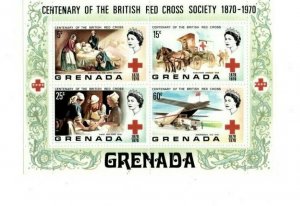 Grenada - 1970 - British Red Cross - Sheet of Four - MNH (Scott#398A)