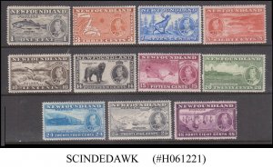 NEWFOUNDLAND - 1937 KGVI CORONATION - 11V - SCOTT#233-243 - MINT LH