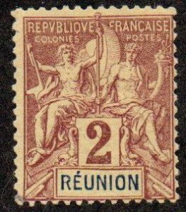 Reunion Sc #35 Mint Hinged; Mi #33