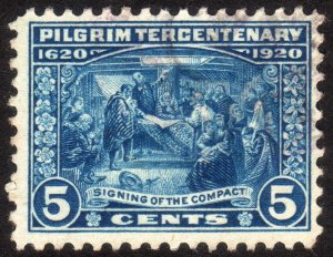 1920, US 5c, Pilgrim Tercentenary, Used, Sc 550