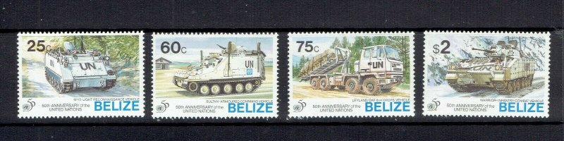 BELIZE - 1995 UN 50th ANNIVERSARY - SCOTT 1055 TO 1058 - MNH