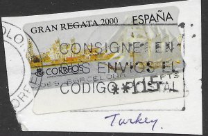 Spain ATM stamp. Nice.