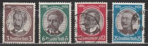 Germany - 1934 Lost colonies Sc# 432/435 (7593)