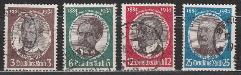Germany - 1934 Lost colonies Sc# 432/435 (7593)
