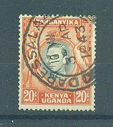 Kenya , Uganda & Tanzania sc# 74 used cat value $.25