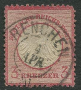 Germany - Scott 23 - Eagle Large Shield -1872 - Used - 3gr Stamp