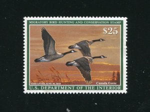 RW84 Canada Geese Federal Duck Stamp MNH 2017 Damaged Gum