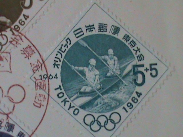 JAPAN-1964-SC# B28-31 OLYMPIC GAMES 1ST DAY COVER  MNH VF-60-YEARS OLD