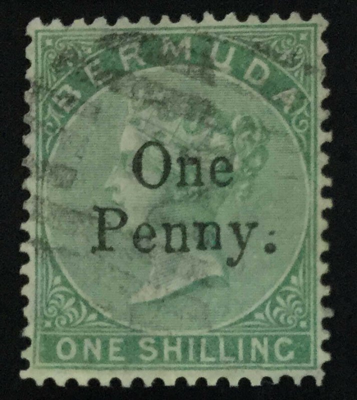 MOMEN: BERMUDA SG #17 1875 USED £250 LOT #61998