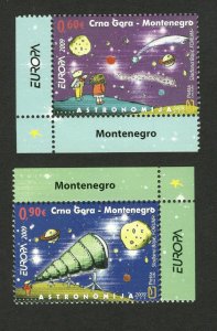 MONTENEGRO-MNH**  SET-EUROPA CEPT-ASTRONOMY-2009.