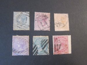 Ceylon 1885 QV Sc 64-8,71 FU