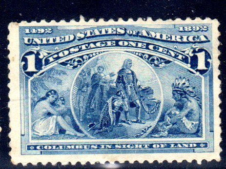 USA #230 Mint never hinged (1892 Columbian)