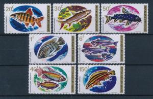 [60120] Rwanda 1973 Marine life Fish 7 Values MLH