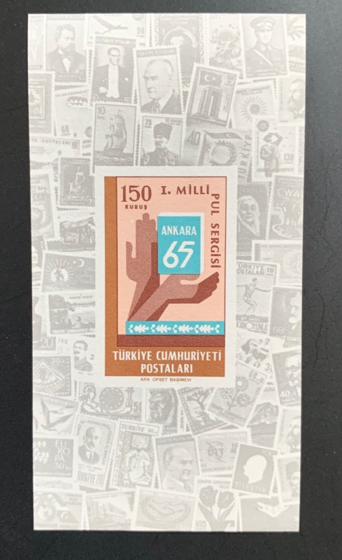 Turkey 1965 Stamp Exhibition MS, MNH. Scott 1674, CV $2.50.  Isfila BL 12