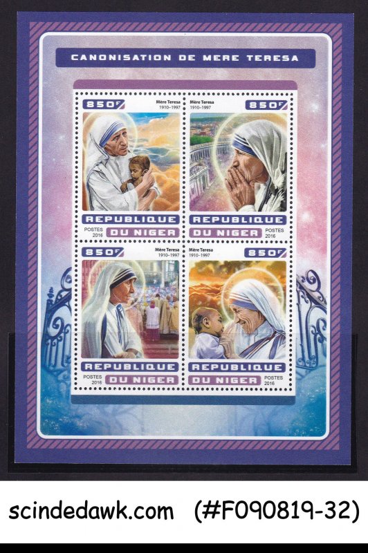 NIGER - 2016 MOTHER TERESA - MIN/SHT MNH