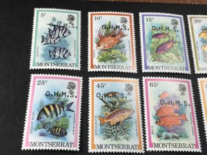 MONTSERRAT # O45-O55-MINT/NEVER HINGED-COMPLETE SET----OFFICIALS----1981